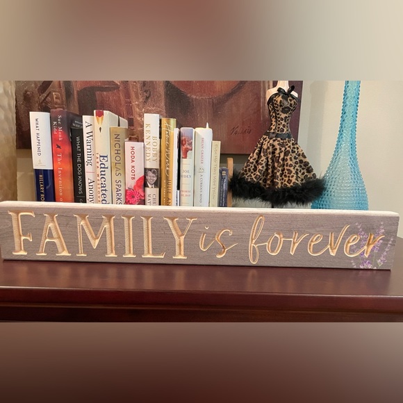 Burned Carved Wood Sign NWOT - Picture 5 of 5